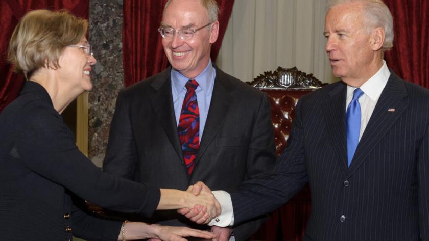 Joe Biden swearing in Elizabeth Warren 1024 opt